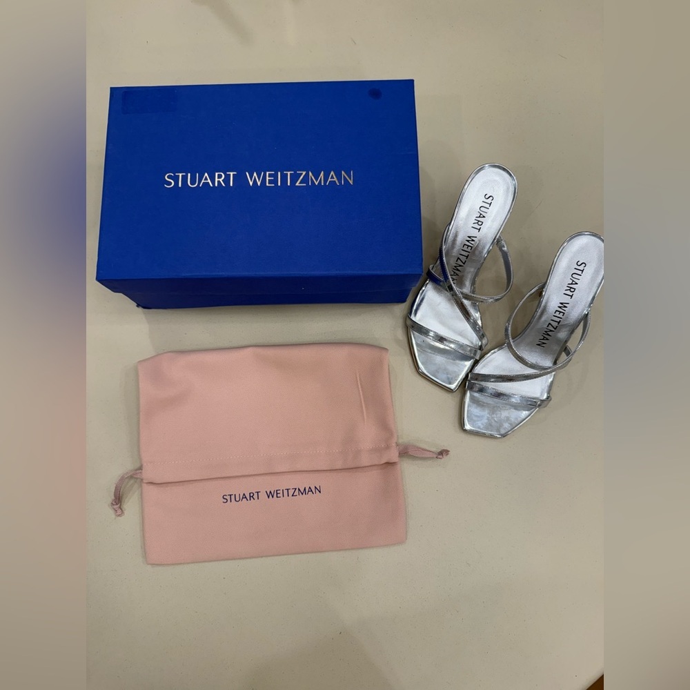 Stuart Weitzman Strapeze 85 Slides NWT - image 6